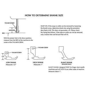 CKPSMS brand -1PCS #55632 HIGH SHANK ZIPPER FOOT LEFT OR RIGHT Compatible with/Replacement for Pfaff brand 1209, 1211,1212,1213,1214,1216