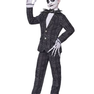 Spirit Halloween Kids The Nightmare Before Christmas Jack Skellington Suit Costume - L