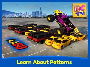 learn about patterns for kids with cars, trucks and trains