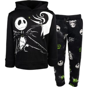 disney nightmare before christmas jack big boys fleece hoodie & pants black 14-16