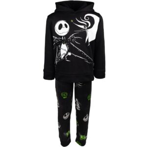 Disney Nightmare Before Christmas Jack Big Boys Fleece Hoodie & Pants Black 14-16