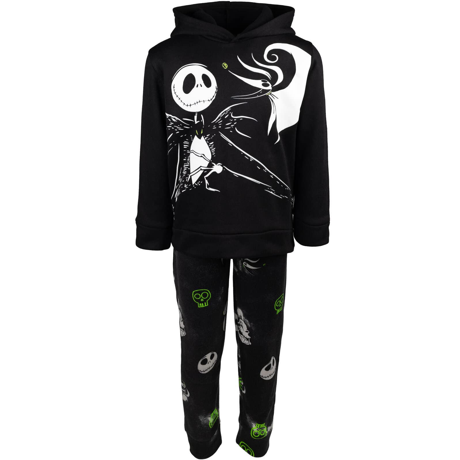 Disney Nightmare Before Christmas Jack Big Boys Fleece Hoodie & Pants Black 14-16