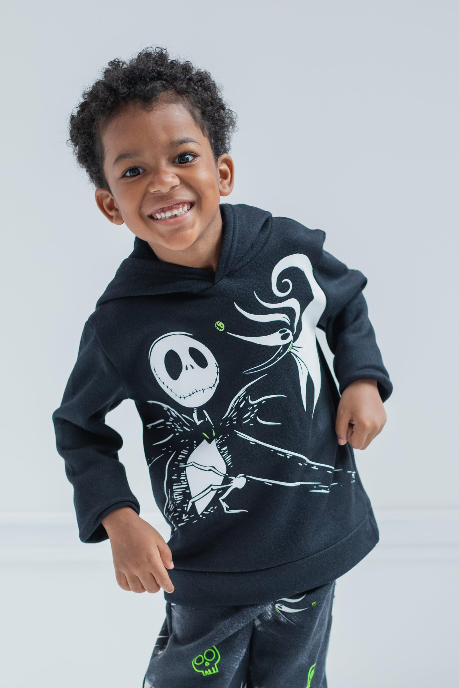 Disney Nightmare Before Christmas Jack Big Boys Fleece Hoodie & Pants Black 14-16