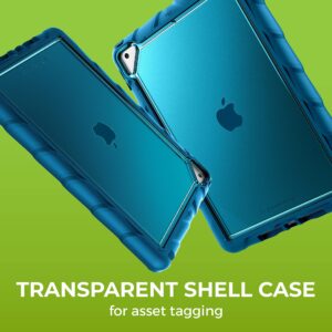 Gumdrop DropTech Clear Case Fits Apple iPad 9th | 8th | 7th Gen (10.2-inch) Designed for K-12 Students Teachers & Classrooms–Drop Tested Rugged Shockproof Bumpers for Reliable Device Protection – Teal