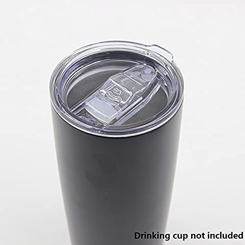 LKERLAN Slide Lid Compatible with Yeti Rambler Tumbler - 2 Pack - Splash Proof - Ideal for Straws - Perfect Replacement… (Upgrade)