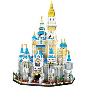 fairyland castle building blocks set (5297pcs) european architecture model educational toys micro bricks for kids adults