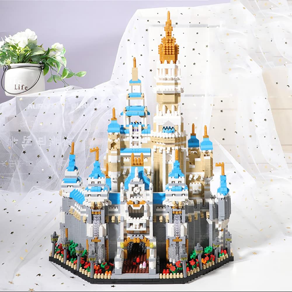 Fairyland Castle Building Blocks Set (5297Pcs) European Architecture Model Educational Toys Micro Bricks for Kids Adults