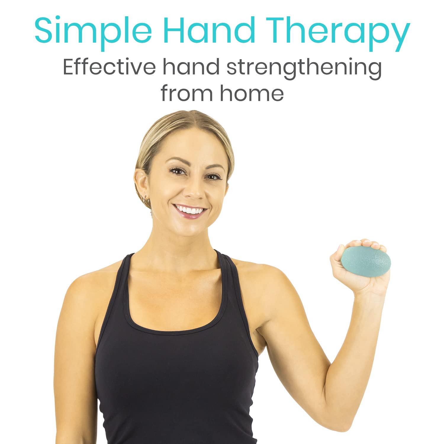 Vive Squeeze Balls for Hand Therapy Set (4 Pack) - Grip Strengthener Occupational Exercise Equipment for Arthitis, Parkinsons, Stroke, Carpal Tunnel Recovery - Stress Relief Massage Putty Finger Toy