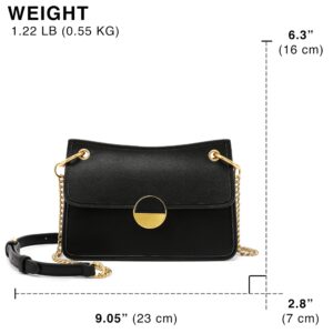 Scarleton Women’s Baguette Handbag, Small Crossbody Purse - Black