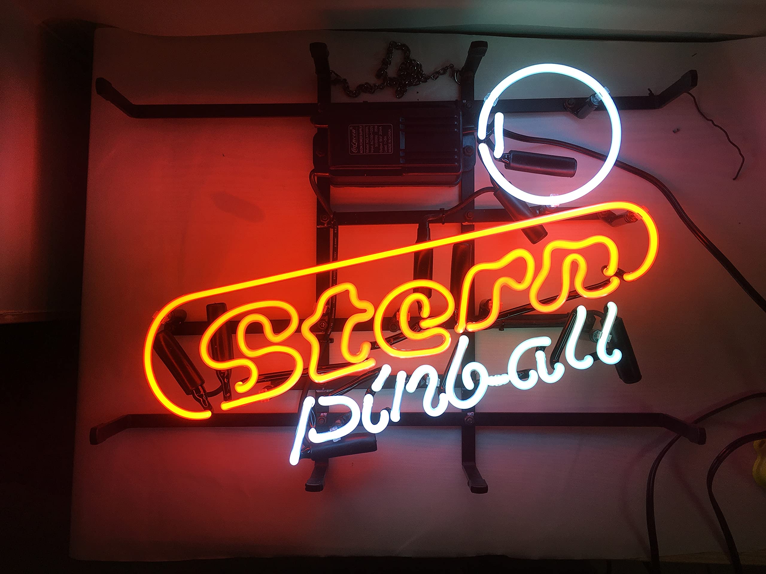 Neon Signs Gift Stern Pinball Real Glass Beer Bar Pub Recreation Room Game Room Wall Window Decoration