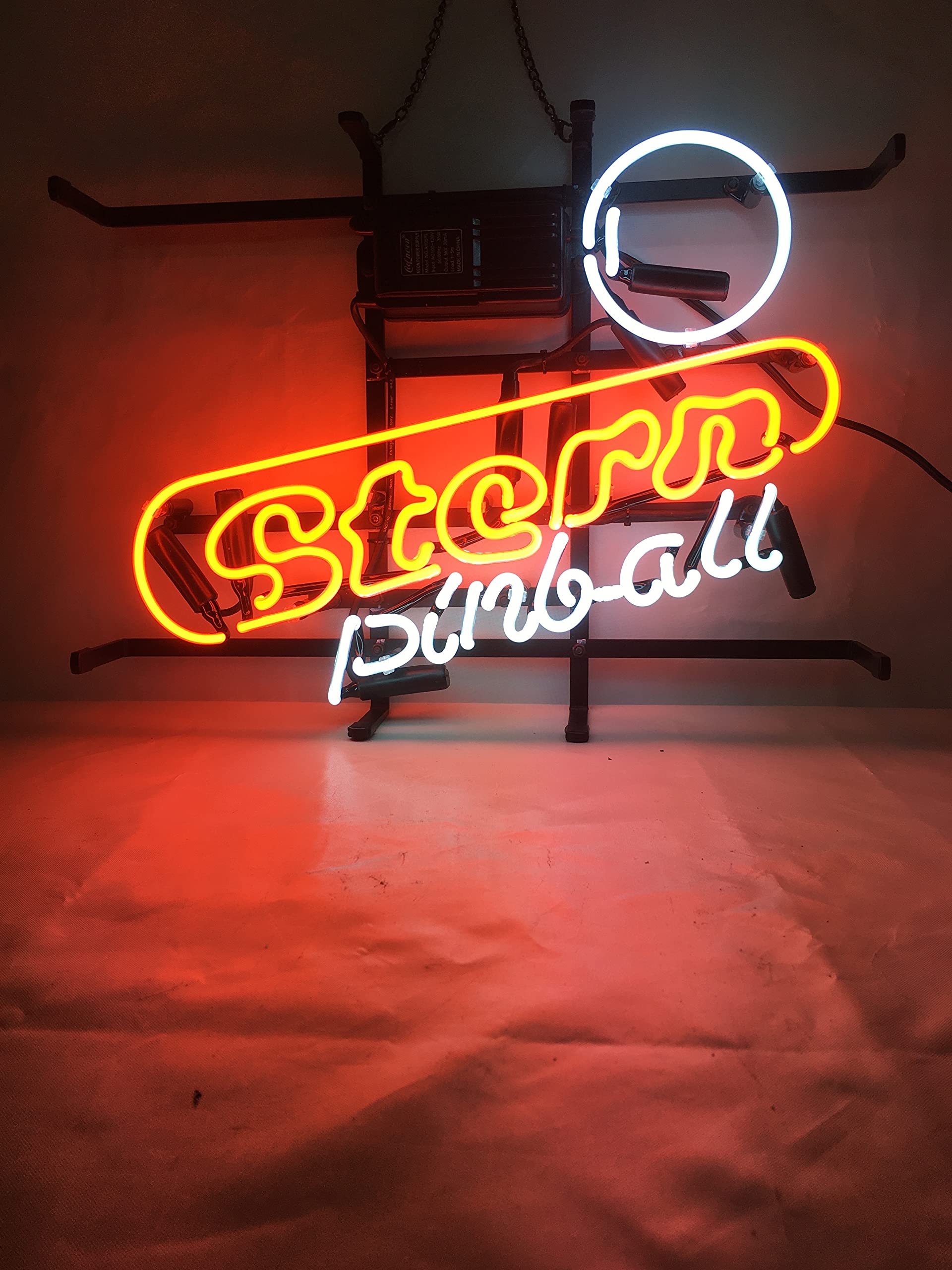 Neon Signs Gift Stern Pinball Real Glass Beer Bar Pub Recreation Room Game Room Wall Window Decoration