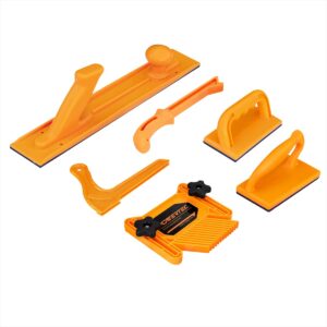 powertec 71718 safety kit with deluxe featherboard for use on table saws, router tables, jointers and band saws