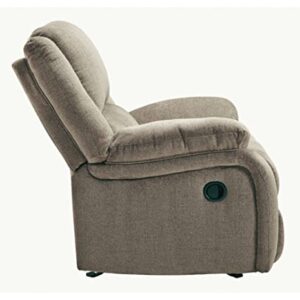 Signature Design by Ashley Draycoll Plush Manual Pull-Tab Rocker Recliner, Light Brown