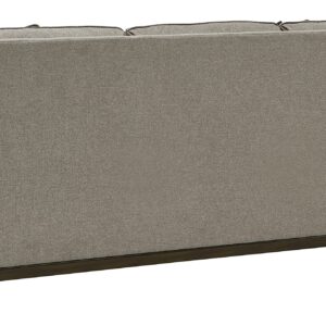 Signature Design by Ashley Kaywood Modern Sofa with 4 Throw Pillows, Brownish Gray