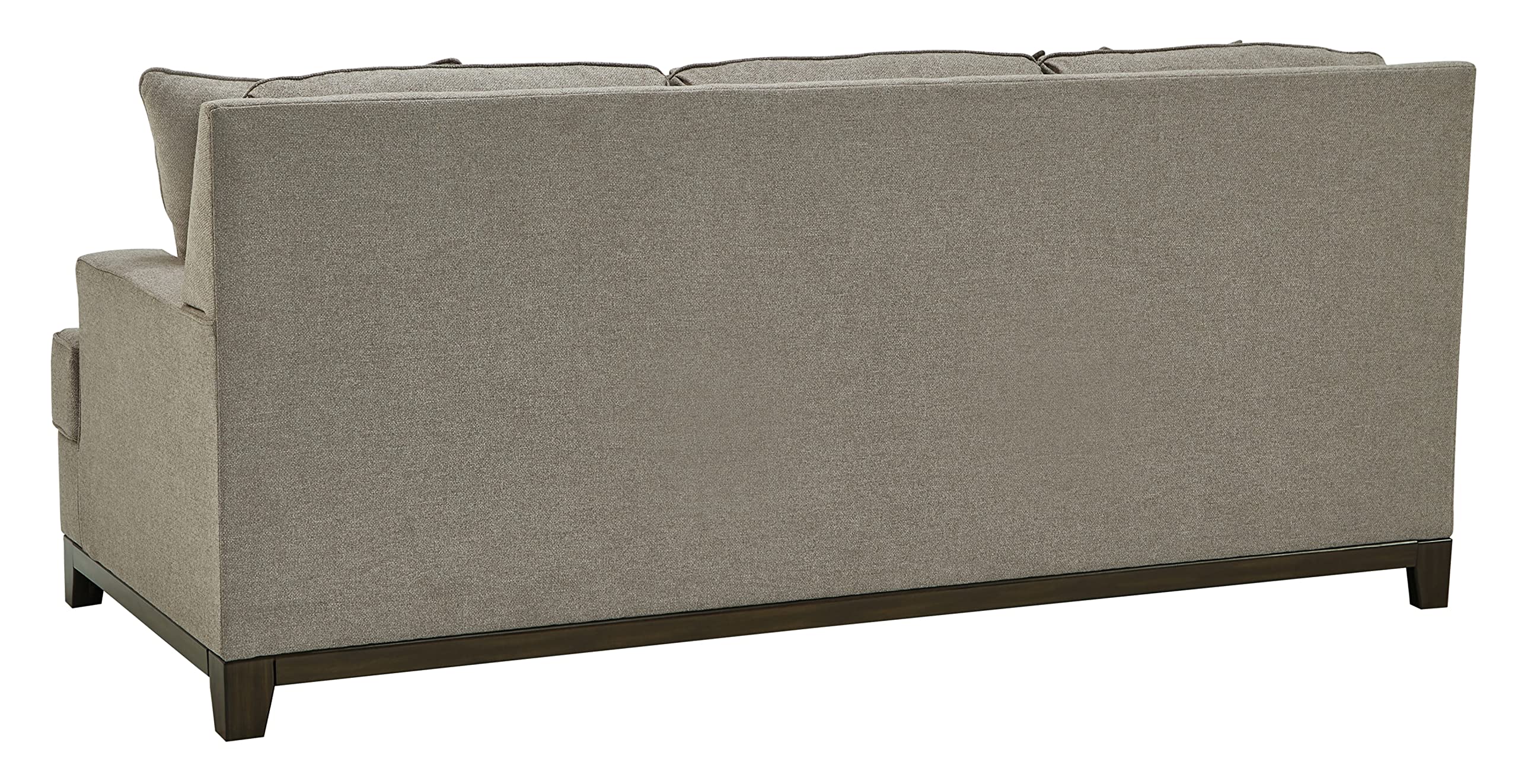 Signature Design by Ashley Kaywood Modern Sofa with 4 Throw Pillows, Brownish Gray