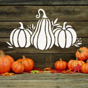 5 Pieces Fall Pumpkin Stencils 11.7 x 8.3 Inches Thanksgiving Autumn Stencils Pumpkin Painting Stencils Plastic Harvest Templates for DIY Drawing Painting Crafts Arts Farmhouse Decoration