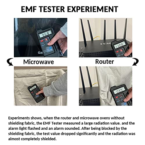 FUDALI Faraday Fabric-EMI RFID Shielding-Block WiFi/RF Anti-Radiation Military Grade for Radiowave Microwave and Radiation Protection Nickel Copper, Blocking Material (3 Yards 43'x108'inch), Brown
