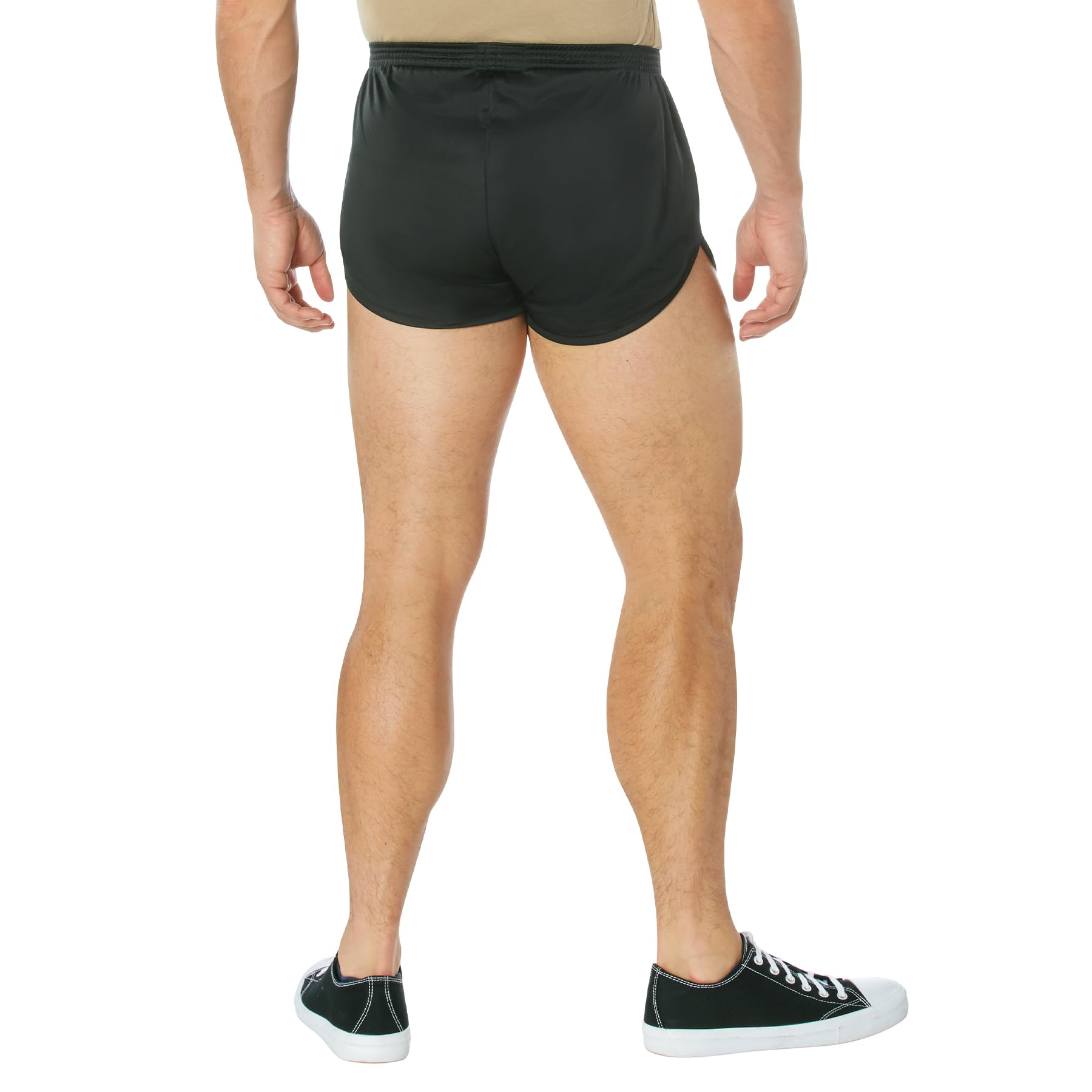 Rothco US Flag Ranger PT (Physical Training) Shorts - Medium Black