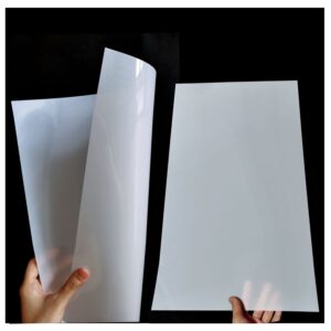 10 pack 7.5 mil blank stencil sheets 12 x 24 inch mylar sheet milky translucent pet blank stencil making sheet blank mylar templates for diy art craft, cricut, silhouette, template material