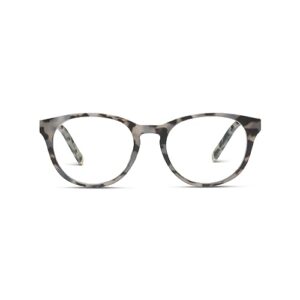 peepers by peeperspecs canyon round blue light blocking reading glasses, gray tortoise, 49 + 1.75