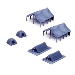 outland models railroad scenery structure camping tent set 1:160 n scale