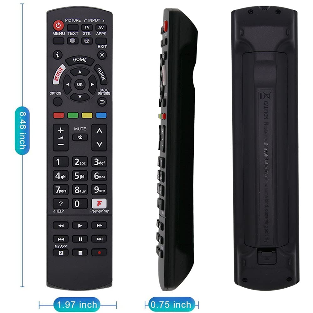 Universal Remote Control for Panasonic TV Remote Control Works for All Panasonic Plasma Viera HDTV 3D LCD LED TV