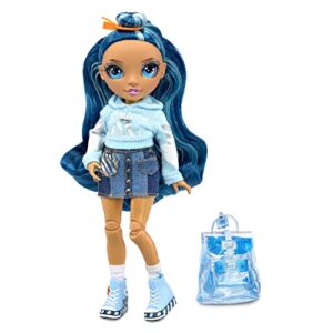 Rainbow High Jr High Skyler Bradshaw - 9-inch Blue Fashion Doll with Doll Accessories- Open and Closes Backpack, Great Gift for Kids 6-12 Years Old and Collectors