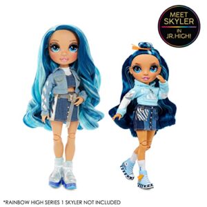 Rainbow High Jr High Skyler Bradshaw - 9-inch Blue Fashion Doll with Doll Accessories- Open and Closes Backpack, Great Gift for Kids 6-12 Years Old and Collectors