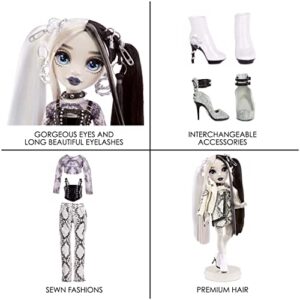 Rainbow High Shadow Series 1 Heather Grayson- Grayscale Fashion Doll. 2 Grey Designer Outfits to Mix & Match with Accessories, Great Gift for Kids 6-12 Years Old and Collectors, Multicolor, 580782