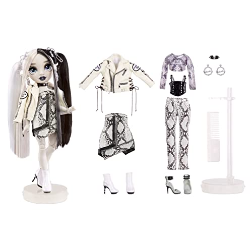 Rainbow High Shadow Series 1 Heather Grayson- Grayscale Fashion Doll. 2 Grey Designer Outfits to Mix & Match with Accessories, Great Gift for Kids 6-12 Years Old and Collectors, Multicolor, 580782