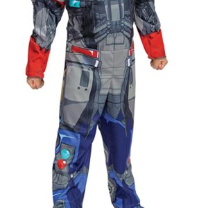 Disguise Optimus Prime Toddler Costume, Official Transformers Rise of the Beasts Muscle Padded Costume and Mask, Size (3T-4T)