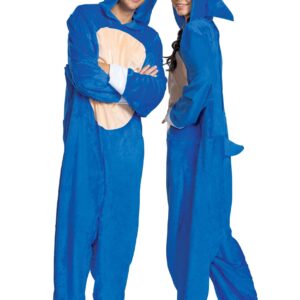 Disguise Unisex Adult Sonic Costume, Official Movie Outfit, Sized, As Shown, Medium 38-40 US