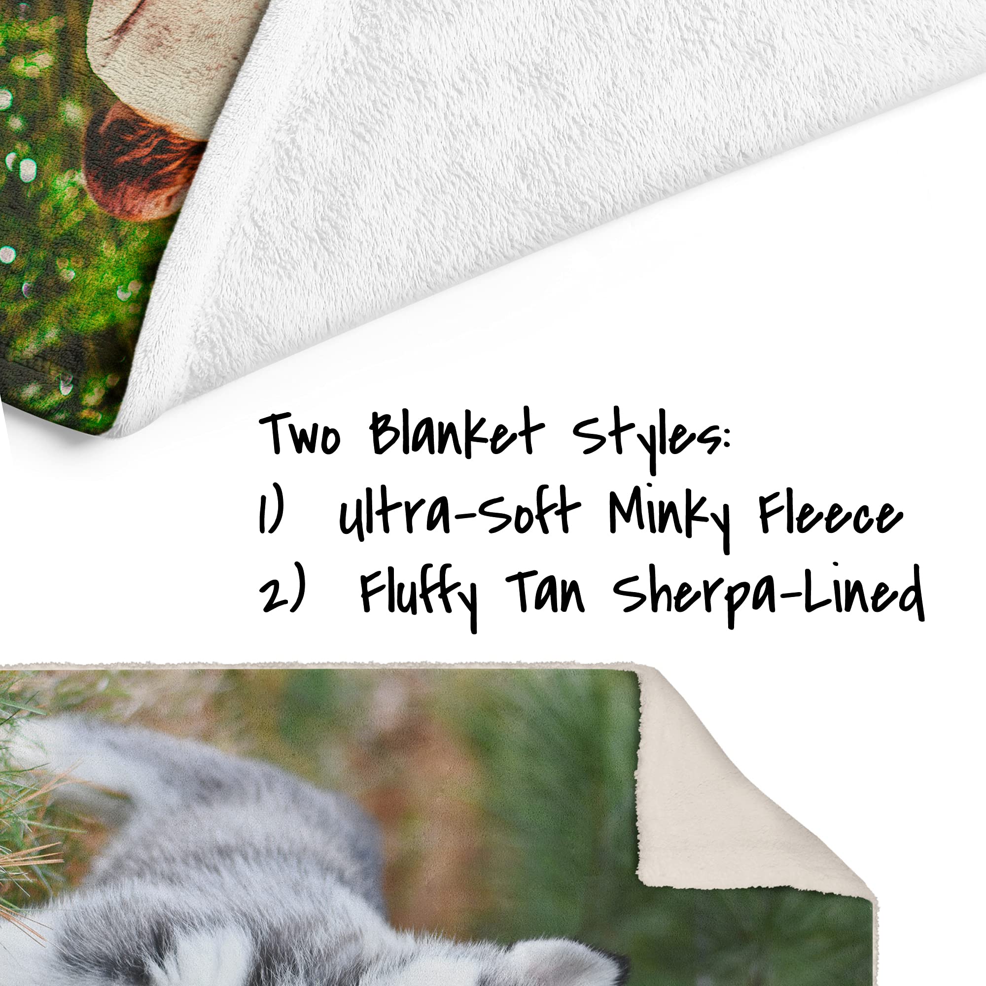 Personalized Photo Blanket: Custom Soft Throw with Picture, Fleece Photo Gift for Husband, Wife, Girlfriend or Boyfriend; Customized Flannel Bedding Birthday Present with Image (30"x40" Sherpa)