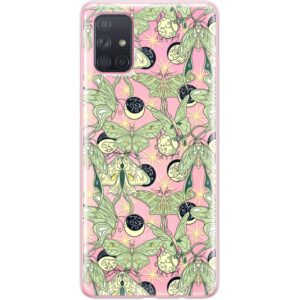 TPU Phone Case Compatible with Samsung A72 A71 5G A70 A51 A50 A32 A21 A11 A12 A13 A14 A01 Magic Silicone Shockproof Protective Cute Stars Luna Moth Moon Phases Flexible Boho Clear Lightweight