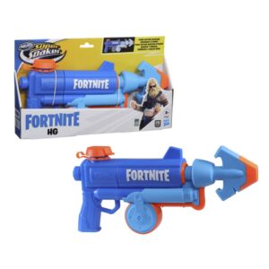 nerf super soaker fortnite hg water blaster - pump-action soakage for outdoor summer water games - for teens, adults