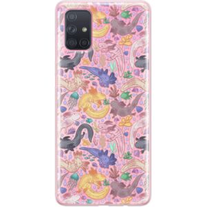 TPU Phone Case Compatible with Samsung A72 A71 5G A70 A51 A50 A32 A21 A11 A12 A13 A14 A01 Sea Ocean Animals Pastel Durable Clear Adorable Cute Axolotl Silicone Lightweight Protective Cover Soft