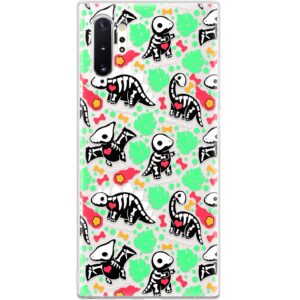 TPU Phone Case Compatible with Samsung A72 A71 5G A70 A51 A50 A32 A21 A11 A12 A13 A14 A01 Dinosaurs Skeleton Kawaii Flexible Lightweight Kids Clear Cute Shockproof Durable Protective Bones