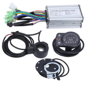 bnineteenteam electric controller kit, e-bike 36v / 48v 250w motors brushless 7a controller with ‑900s led panel kit for diy electric electric modification accessories