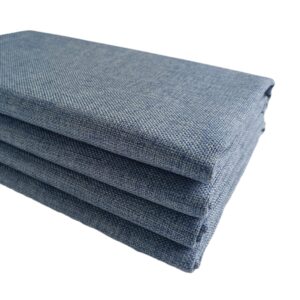 tinakim thick upholstery fabric, for reupholster chair sofa cover, faux linen type cloth material (grey blue 16, 1 yard (57x 36 inch))