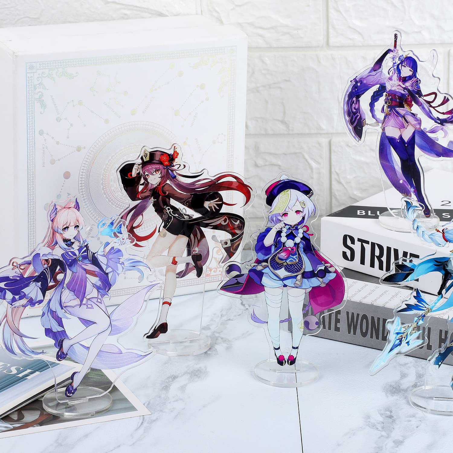 Genshin Impact Characters Acrylic Stand Figure,Colorful and Exquisite Character Design for Game Fans' Collection (Baal)