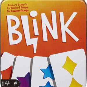 Mattel Games Blink Card Game For Family Night, World's Fastest Card Game, Easy For Kids in a Collectible Storage Tin