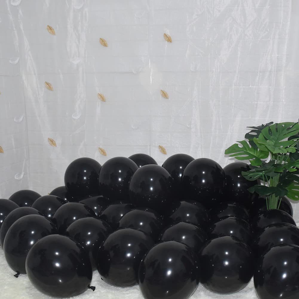 BAOKUANHU 400 Pack Black Balloons, 5 Inch Black Latex Balloons Helium Balloons Party Decorations Supplies