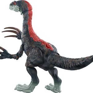 Mattel Jurassic World Dominion Sound Slashin Therizinosaurus Dinosaur Action Figure Toy with Attack Feature and Sounds