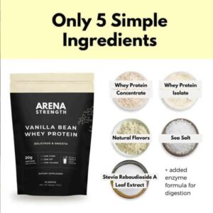 Arena Strength Vanilla Bean Whey Protein Powder