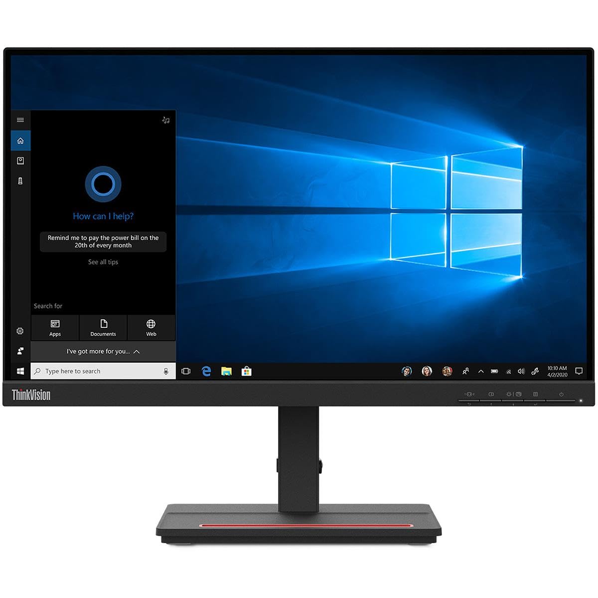 Lenovo ThinkVision S22e-20 21.5" Full HD WLED LCD Monitor - 16:9 - Raven Black