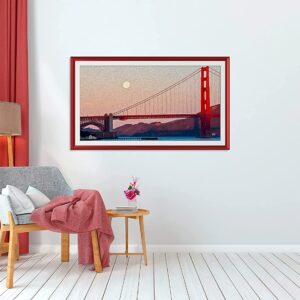 Frame My TV Deco TV Frames Alloy Prismatic - Candy Red Bezel Compatible ONLY with Samsung The Frame TV (65", Fits 2021-2024 Frame TV)