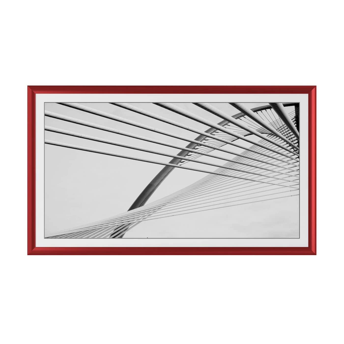 Frame My TV Deco TV Frames Alloy Prismatic - Candy Red Bezel Compatible ONLY with Samsung The Frame TV (32", Fits 2021-2024 Frame TV)