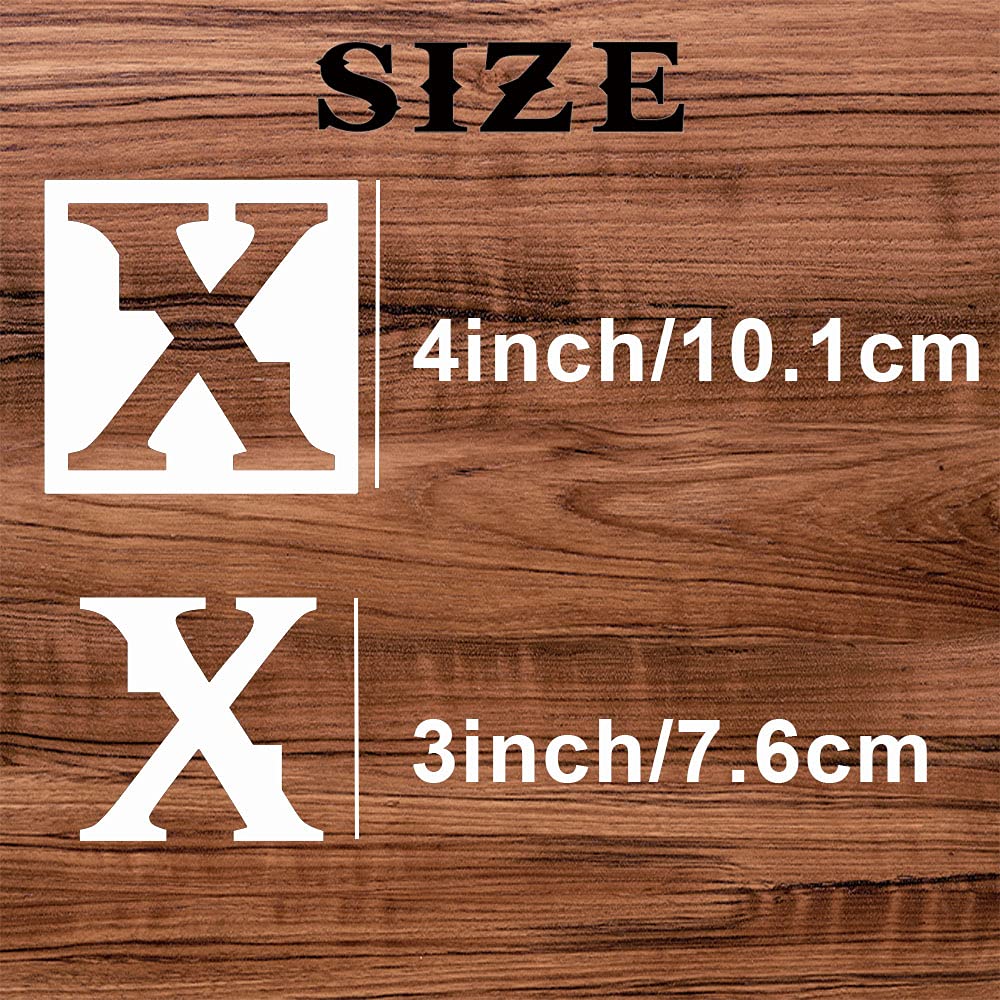 Letter Stencils for Painting On Wood 4 Inch,Alphabet Stencils Retro Letter Stencil Number Templates for Drawing On Wall,Sign,Porch, Paper, Fabric