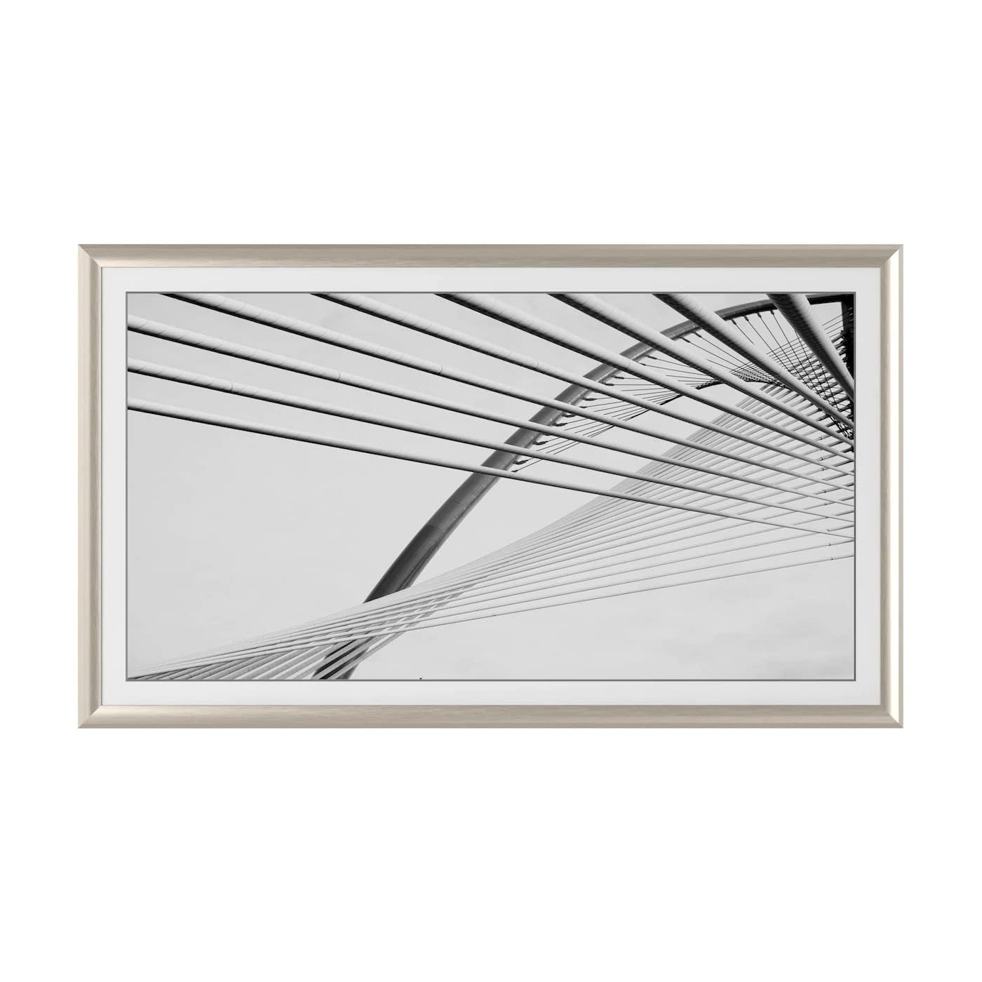 Frame My TV Deco TV Frames Alloy Prismatic - German Silver Bezel Compatible ONLY with Samsung The Frame TV (43", Fits 2021-2024 Frame TV)