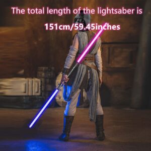 Lorsaberus [Upgrade Lightsaber, 2-in-1 RGB 12 Colors USB C Charge Light Saber for Kids Adult, Metal Hilt Dueling Light sabers Toy for Boys Girls, Children's Day Gifts, 2Pack